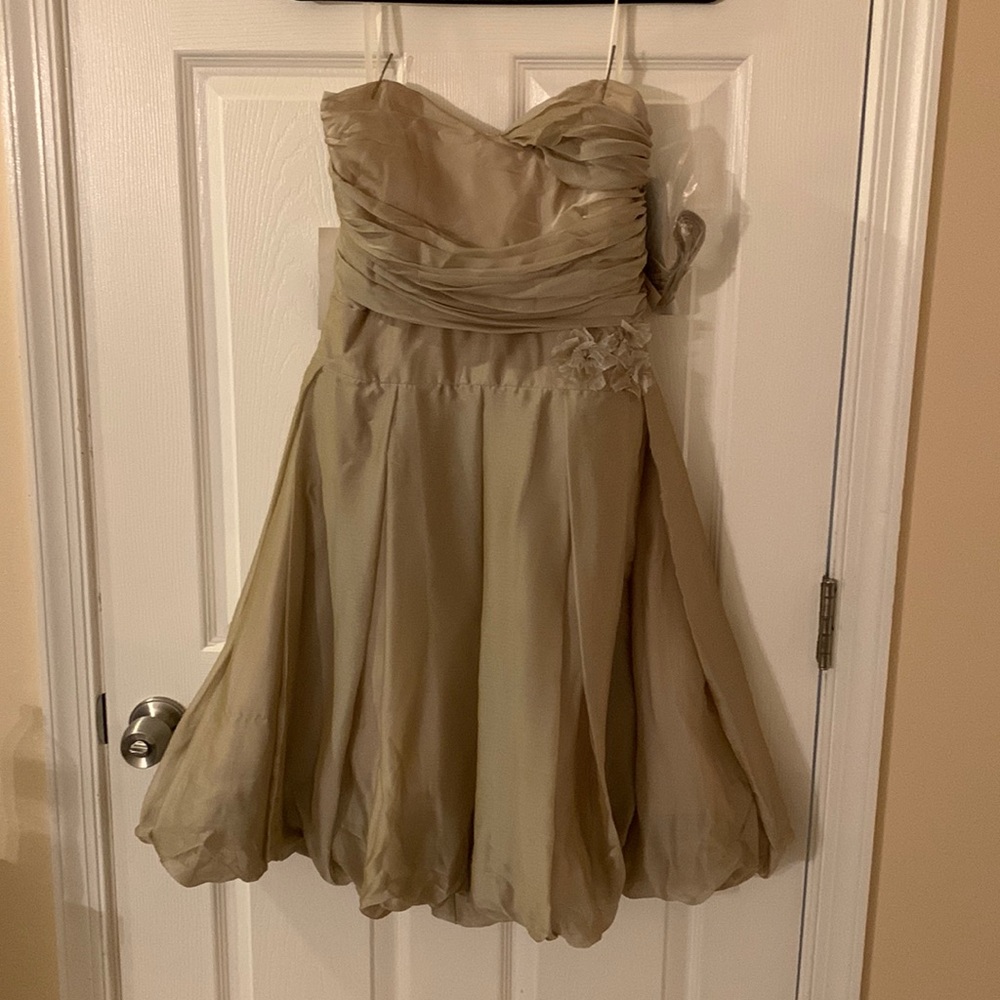 Size 10 formal cocktail dress beige